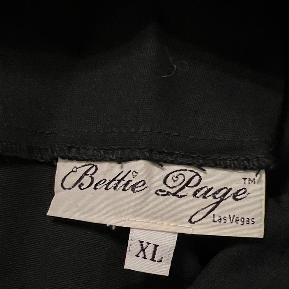 Bettie Page Black Midi Suspender Jumper Dress - Picture 2 of 4